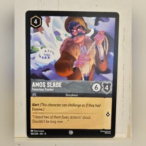 Disney Lorcana TCG Winterspell Amos Slade Tenacious Tracker 180/204